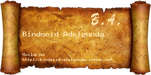 Bindseid Adelgunda névjegykártya